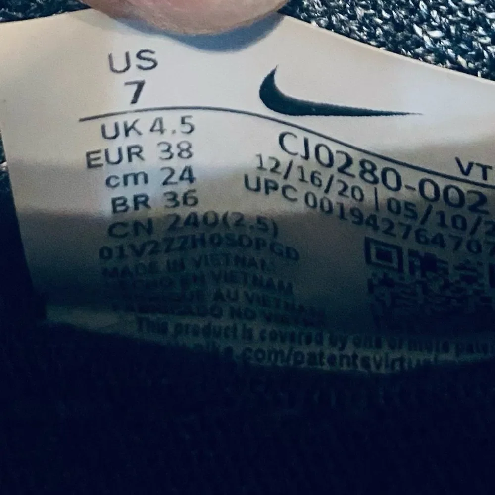 Nike Black and Gray Athletic Shoes